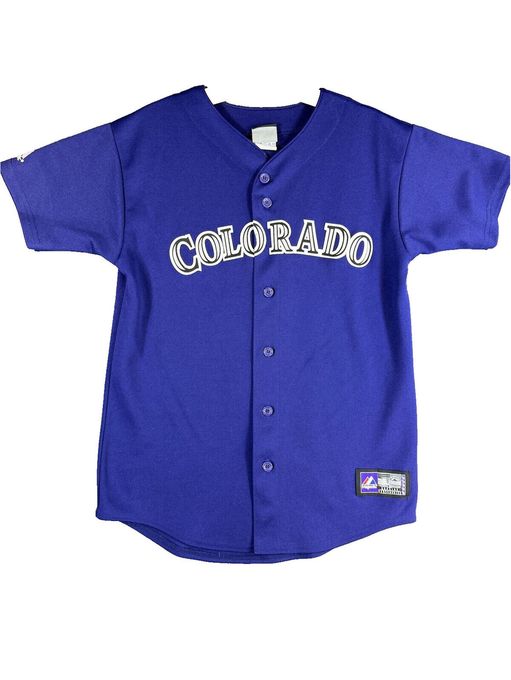 Majestic Colorado Rockies Carlos Gonzalez 5 Jersey Youth L Purple Made USA MLB V
